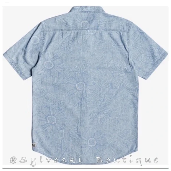 🌴Quiksilver Mens Wild Flower Shirt NWT - Picture 3 of 5